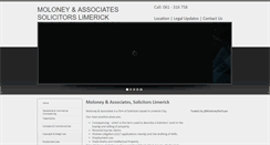 Desktop Screenshot of moloney-solicitors.ie
